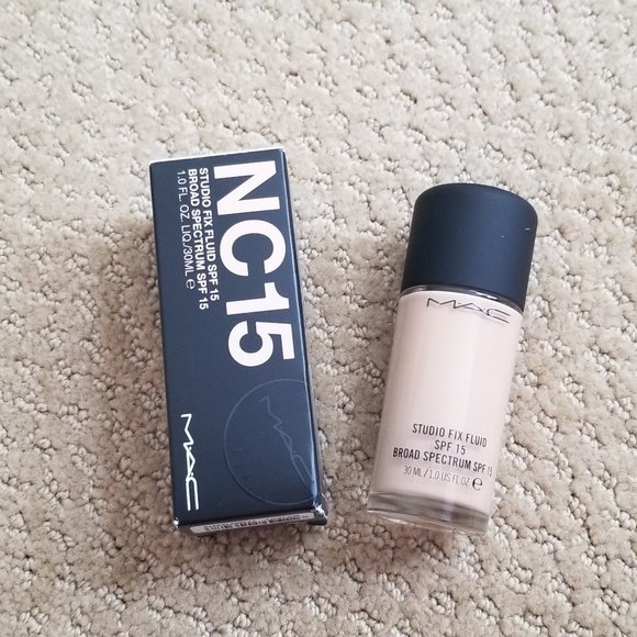MAC Cosmetics Makeup Nib Mac Studio Fix Fluid Spf 5 Foundation Nc15 Poshmark